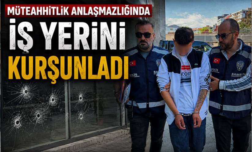 Müteahhitlik anlaşmazlığında iş yerini kurşunladı