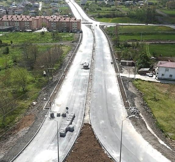 Samsun'da Yeşilkent Kavşağı ve Şehir Hastanesi yolu çalışmaları