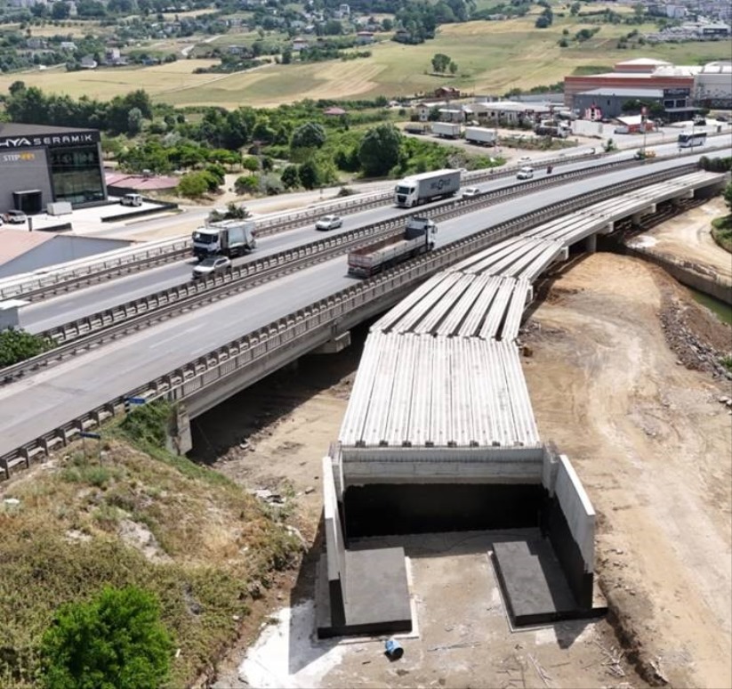 Samsun'da Yeşilkent Kavşağı ve Şehir Hastanesi yolu çalışmaları