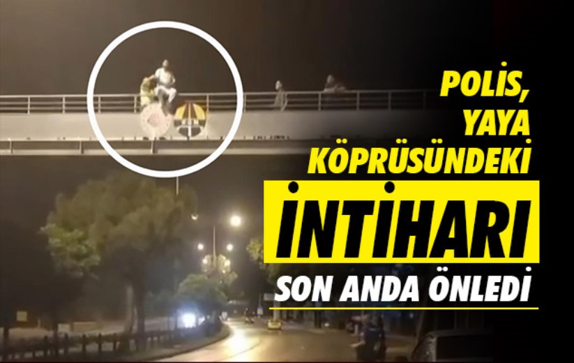 Samsun'da polis, yaya köprüsündeki intiharı son anda önledi