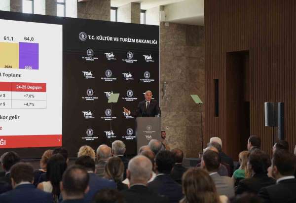 Bakan Ersoy: ''2025 ilk 6 ayında 25,8 milyar dolar turizm geliri elde edildi''