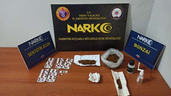 Ordu'da uyuşturucu operasyonlarında 4 tutuklama