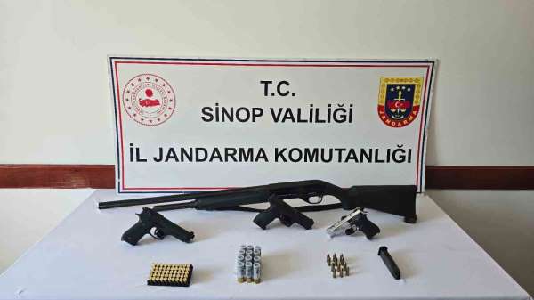 Sinop'ta düğünde havaya ateş eden 2 kişi yakalandı