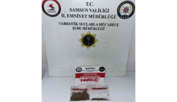 Bafra'da uyuşturucu operasyonunda 1 tutuklama