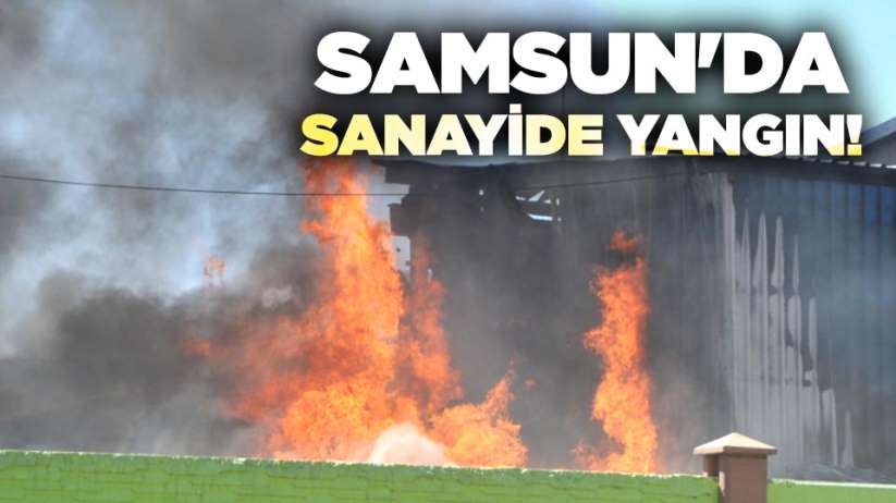 Samsun'da sanayide yangın!