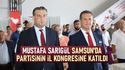Mustafa Sarıgül, Samsun'da partisinin il kongresine katıldı