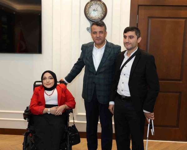 Başkan Doğan'dan engelli sporculara destek