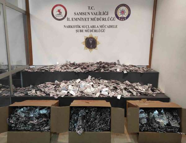 Samsun'da 110 bin uyuşturucu hap ele geçirildi