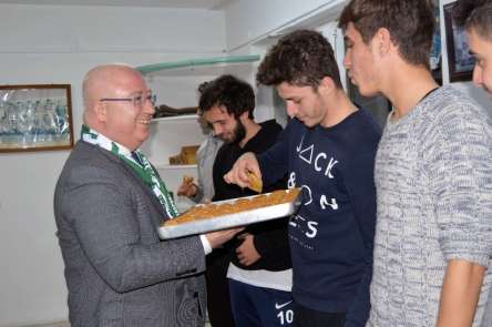 Başkan Gümüş, Muğlaspor'lu futbolcularla bir araya geldi 