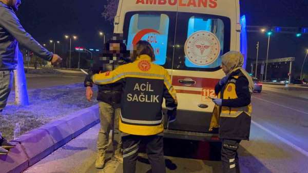 Kayseri'de gündüz saatlerinde intihara kalkışan şahıs refüjde yatarken bulundu