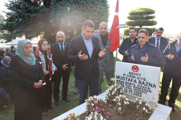 Şehit uzman çavuş mezarı başında anıldı