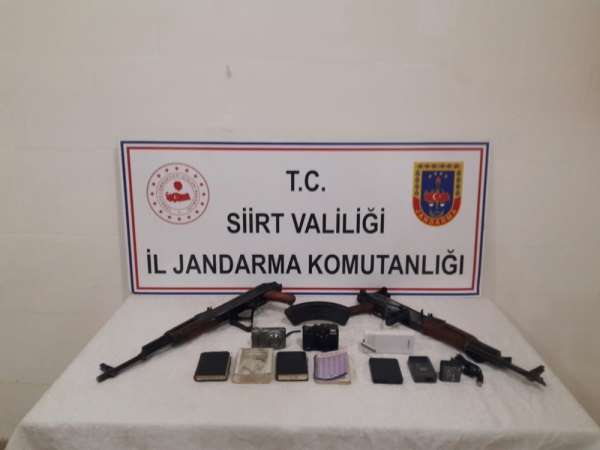 Siirt'te PKK'lı teröristlere ait mühimmat ele geçirildi 