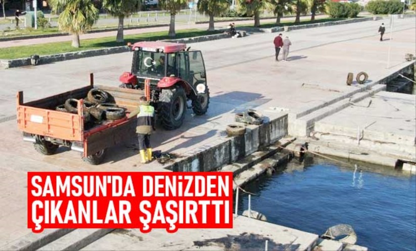 Samsun'da denizden çıkanlar şaşırttı