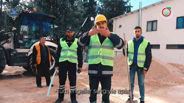 Amasya Belediyesi çalışanlarından 'Sevgi varsa engel yoktur' klibi