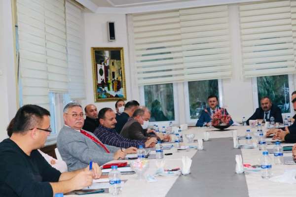 Sinop il özel idaresinde aylık ilçe müdürleri toplantısı gerçekleştirildi