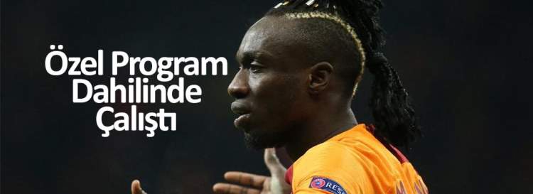 Galatasaray'da Mbaye Diagne, özel program dahilinde ile çalıştı