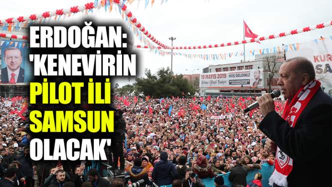 Erdoğan: 'Kenevirin pilot ili Samsun olacak'