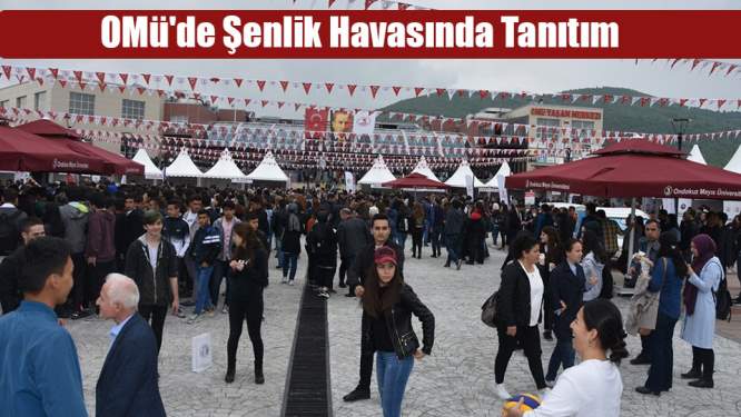 Samsun'da OMÜ'de şenlik havasında tanıtım