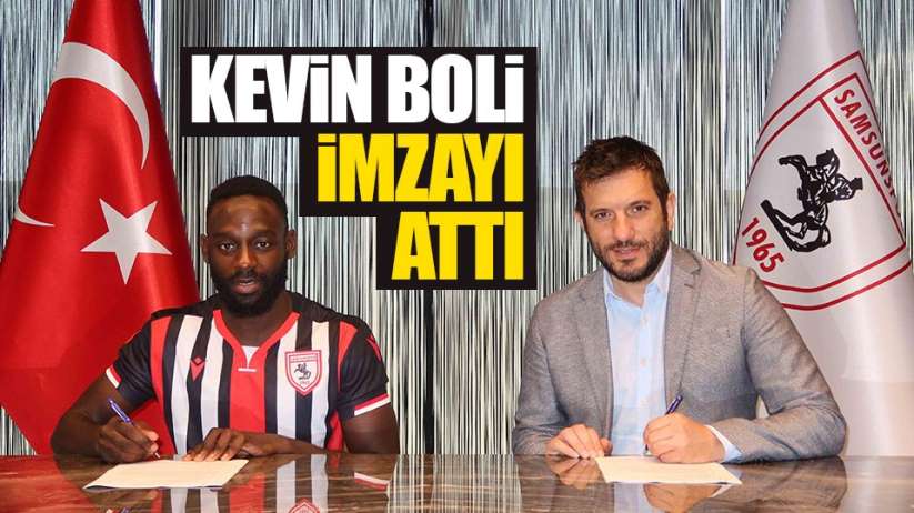 Samsunspor'da transfer! Kevin Boli'den 3 yıllık imza...