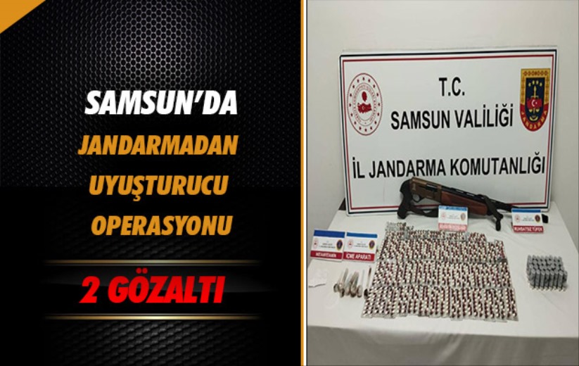 Samsun'da Jandarmadan uyuşturucu operasyonu: 2 gözaltı