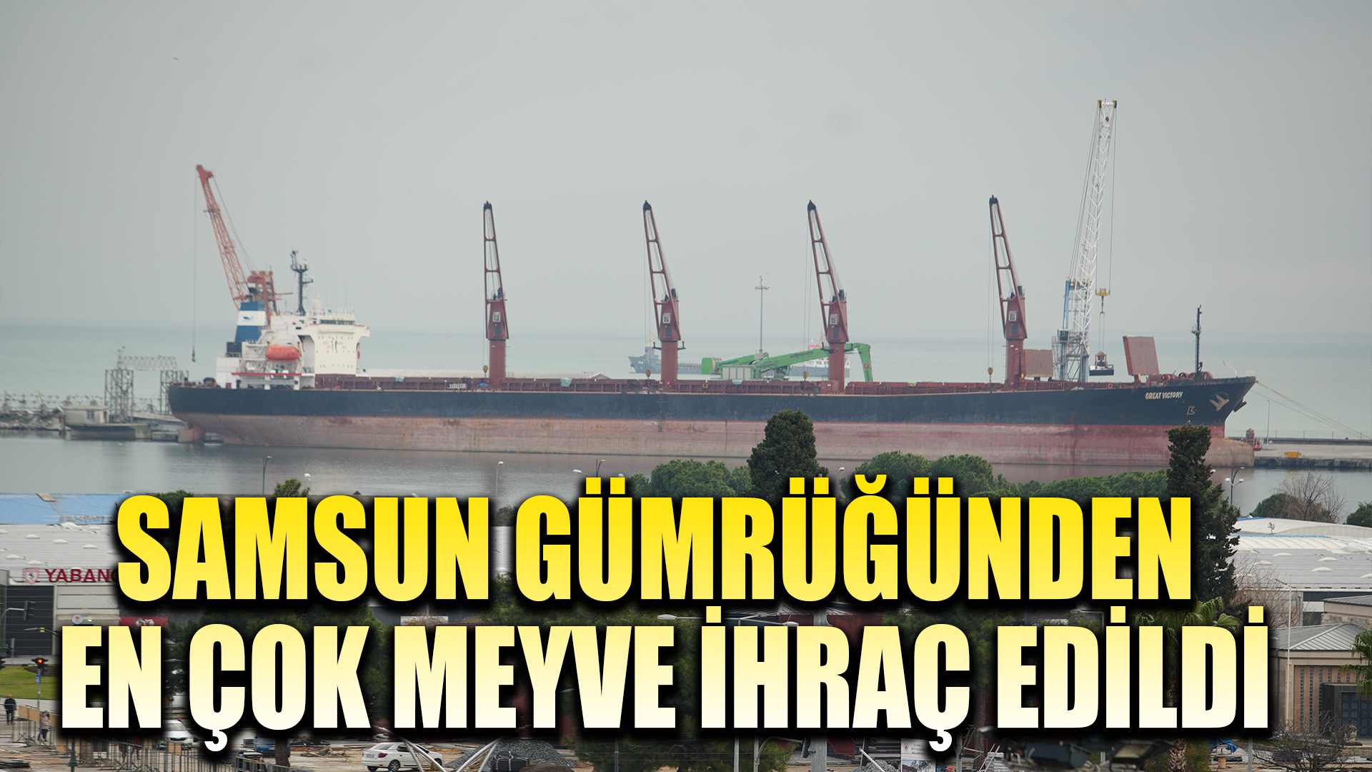 Samsun gümrüğünden en çok meyve ihraç edildi, motorin ithal edildi