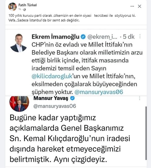 CHP Samsun İl Başkanı Türkel'den Akşener'e vefa göndermesi