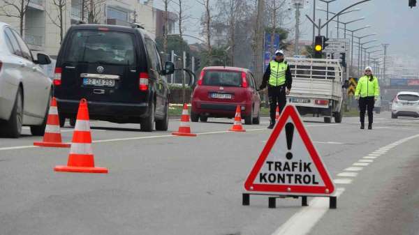 Ordu'da bir haftada yaklaşık 13 bin araç ve sürücüsü denetlendi