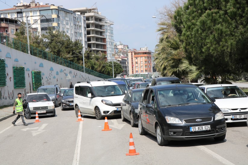 Samsun'da 'Kısıtlama yok mu?' dedirten görüntüler