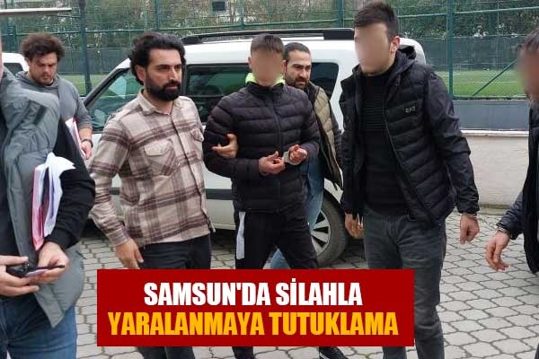 Samsun'da silahla yaralanmaya 2 tutuklama
