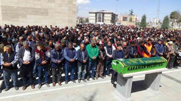 Kazada ölen 2 mermer işçisi Karaman'da son yolculuğuna uğurlandı