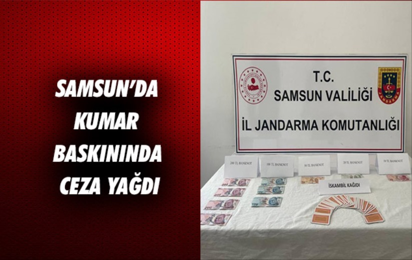 Samsun'da kumar baskınında ceza yağdı