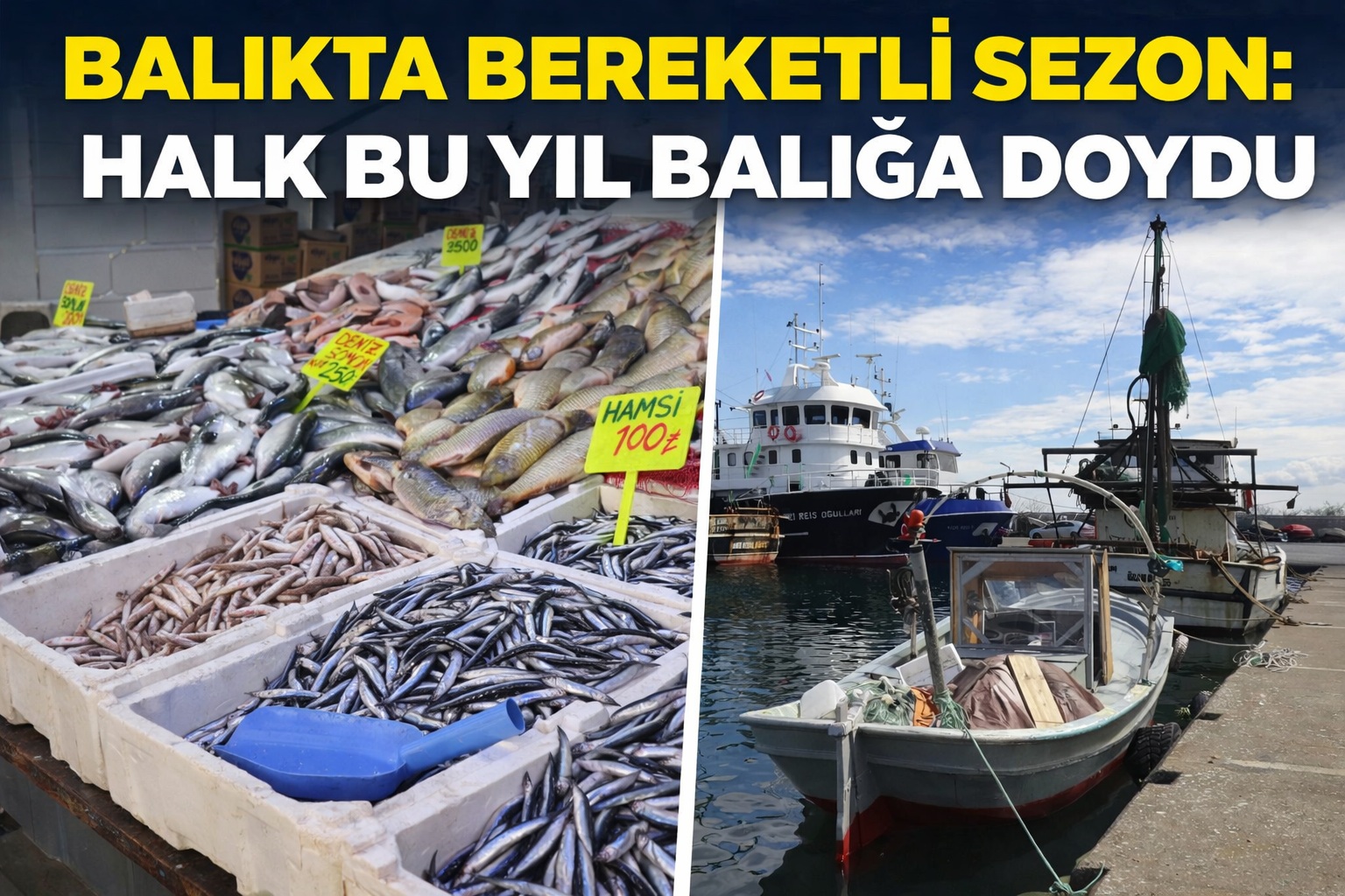 Balıkta bereketli sezon: 'Halk bu yıl balığa doydu'