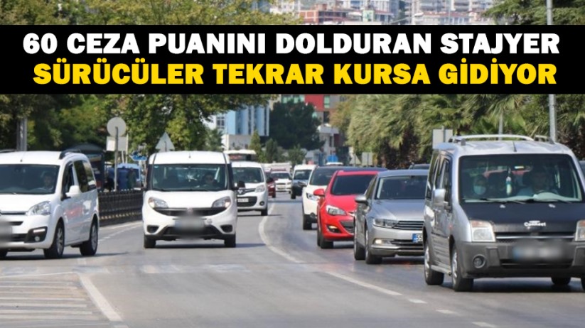 Samsun'da 60 ceza puanını dolduran stajyer sürücüler tekrar kursa gidiyor