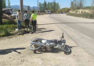 Hisarcık'ta motosiklet kazası: 1 yaralı