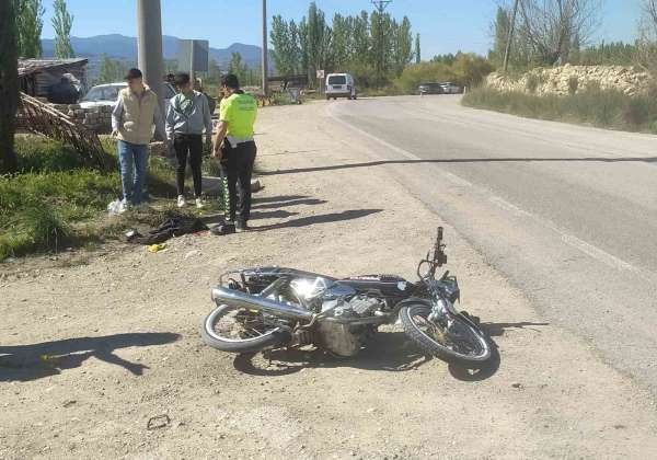 Hisarcık'ta motosiklet kazası: 1 yaralı