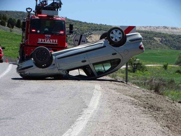 Hisarcık'ta trafik kazası: 1 yaralı