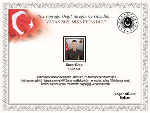 Irak'ın kuzeyinde Pençe Operasyon bölgesinde mayına basarak yaralanan asker şehit oldu