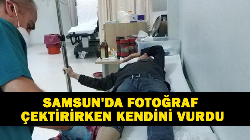 Samsun'da fotoğraf çektirirken kendini vurdu