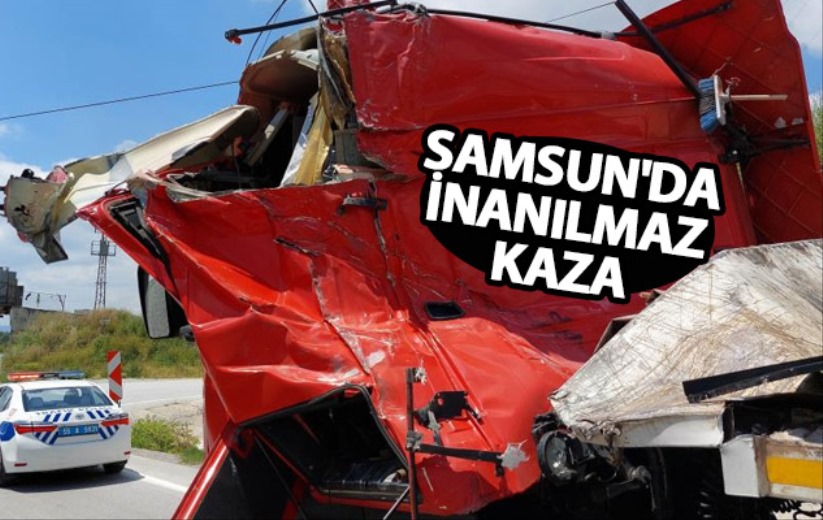 Samsun'da inanılmaz kaza: 1 yaralı - Samsun haber