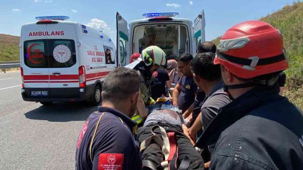 Kuzey Marmara Otoyolu'nda feci kaza: 2'si çocuk 4 yaralı