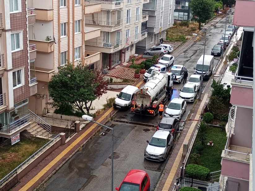 Samsun'da sağanak etkili oldu: Bodrum katları su bastı