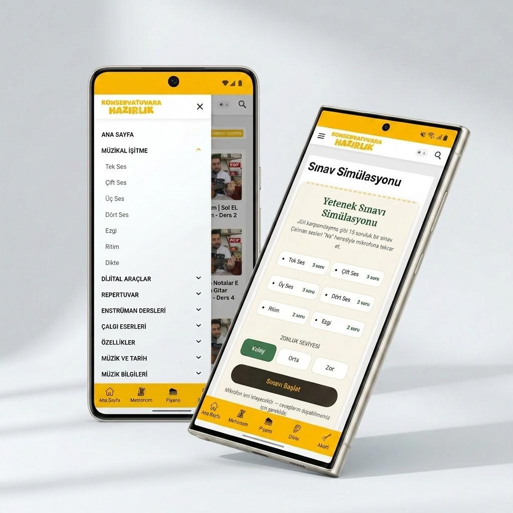 Müzik Yetenek Sınavları İçin Kapsamlı Dijital Hazırlık Aracı