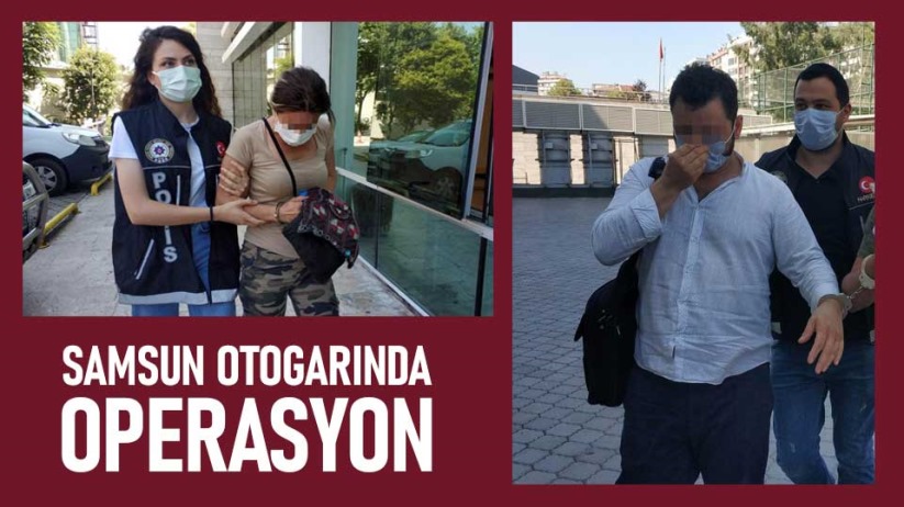 Samsun otogarında operasyon