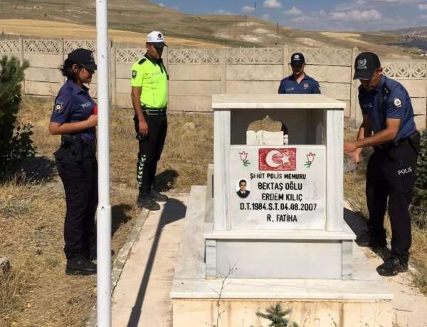 Şehit Polis Memuru Erdem Kılıç'ı meslektaşları unutmadı - Erzincan haber
