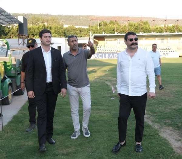 Bodrum FK stadyumundaki son gelişmeleri yerinde inceledi