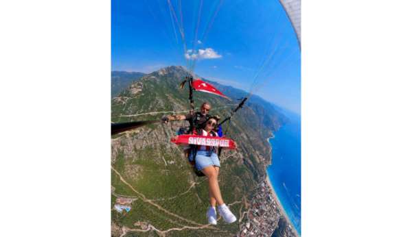 Fethiye semalarında Sivasspor atkısı açtı