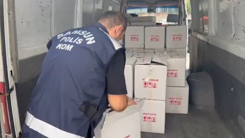 Samsun'da 2 ton etil alkol ele geçirildi