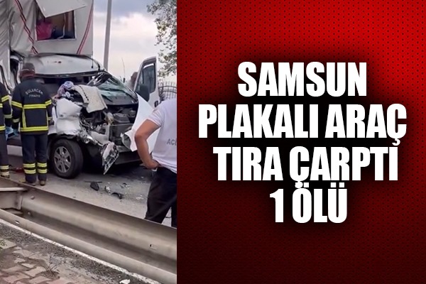 Giresun'da trafik kazası : 1 ölü,1 yaralı
