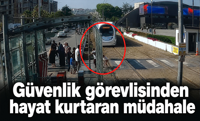 Güvenlik görevlisinden hayat kurtaran müdahale