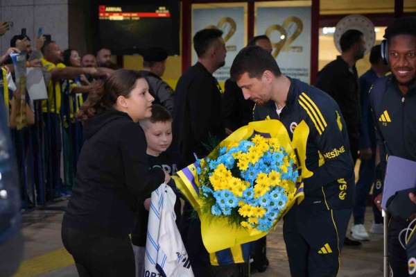 Fenerbahçe'ye Samsun'da coşkulu karşılama